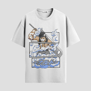 Playera urbana de anime y gaming ExtraLife MX, corte Classic Premium unisex ligero y transpirable en color Deep Black y Pure White, ropa de uso diario para gym y casual.