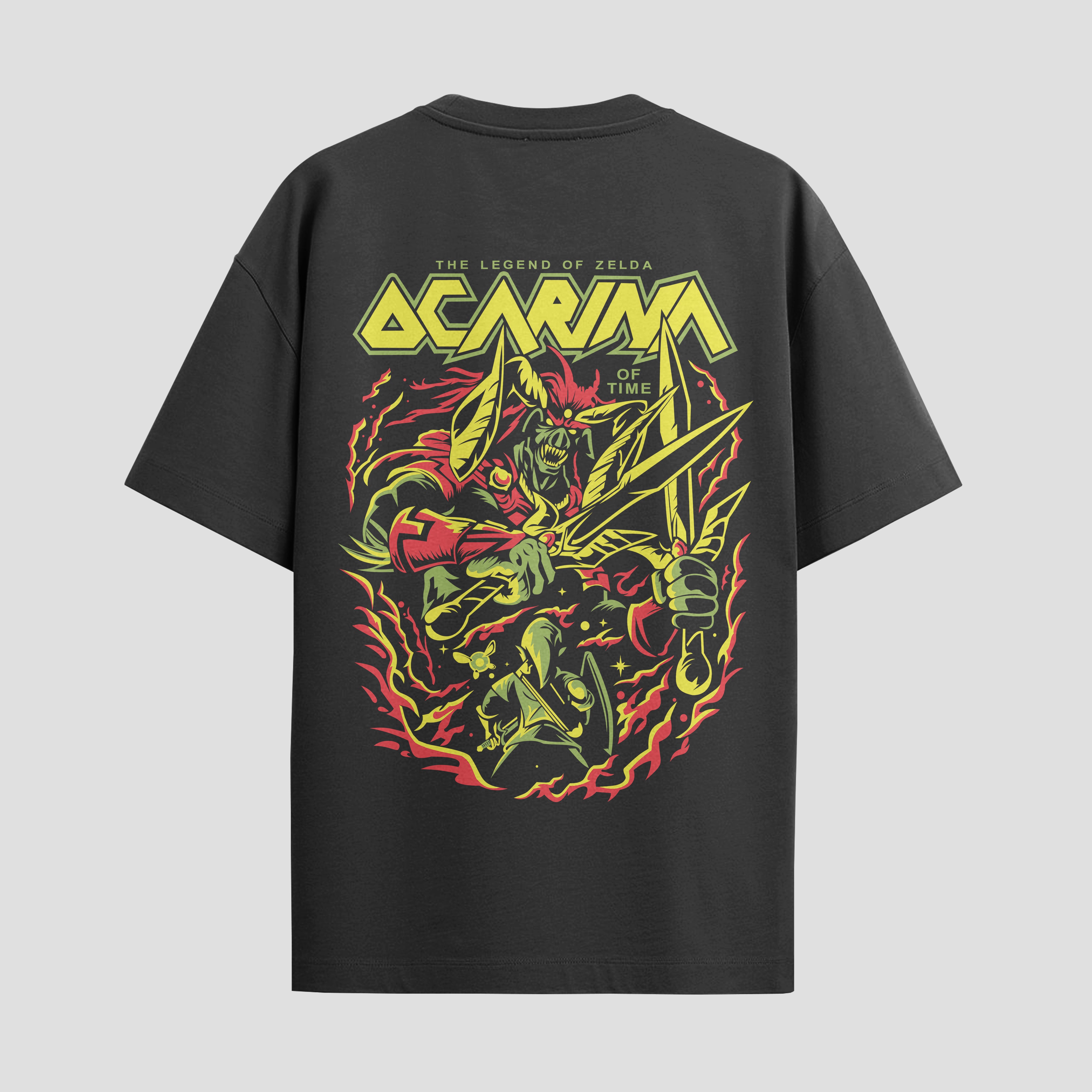 Playera urbana de anime y gaming ExtraLife MX, corte Standard Fit unisex ligero y transpirable en color Deep Black y Pure White, ropa de uso diario para gym y casual.