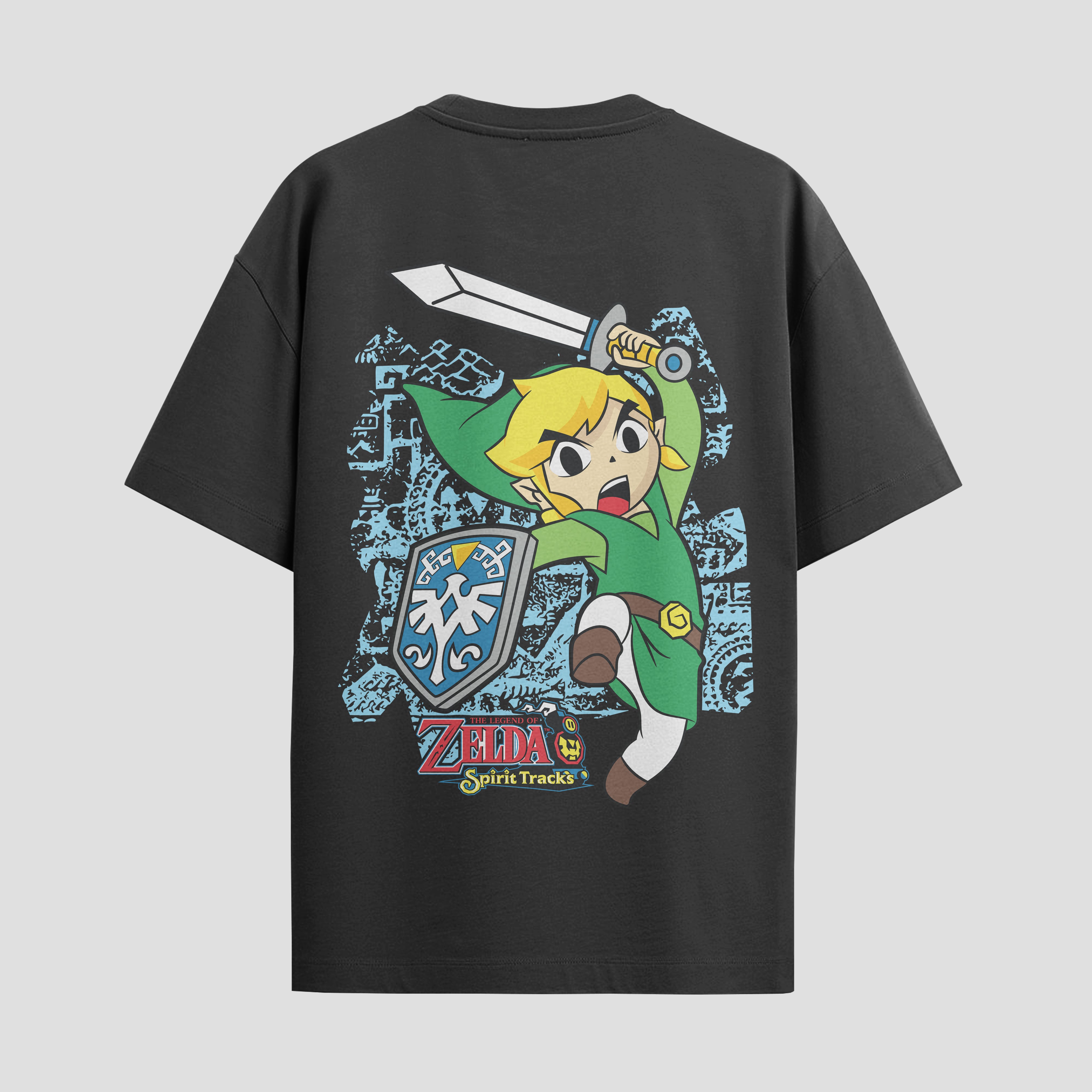Playera urbana de anime y gaming ExtraLife MX, corte Standard Fit unisex ligero y transpirable en color Deep Black y Pure White, ropa de uso diario para gym y casual.