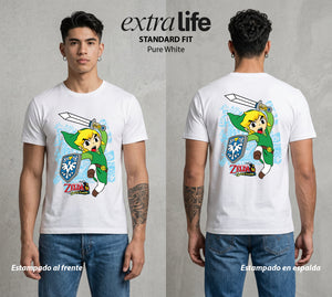 La Leyenda de la Princesa | La Princesa del Triforce #04558 - Playera Standard Fit | Pure White - Foto en modelo