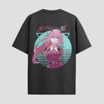Playera urbana de anime y gaming ExtraLife MX, corte Standard Fit unisex ligero y transpirable en color Deep Black y Pure White, ropa de uso diario para gym y casual.