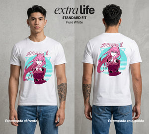 Los Pilotos del Meca | La Piloto del Klaxosaur #04561 - Playera Standard Fit | Pure White - Foto en modelo