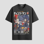 Playera urbana de anime y gaming ExtraLife MX, corte Standard Fit unisex ligero y transpirable en color Deep Black y Pure White, ropa de uso diario para gym y casual.