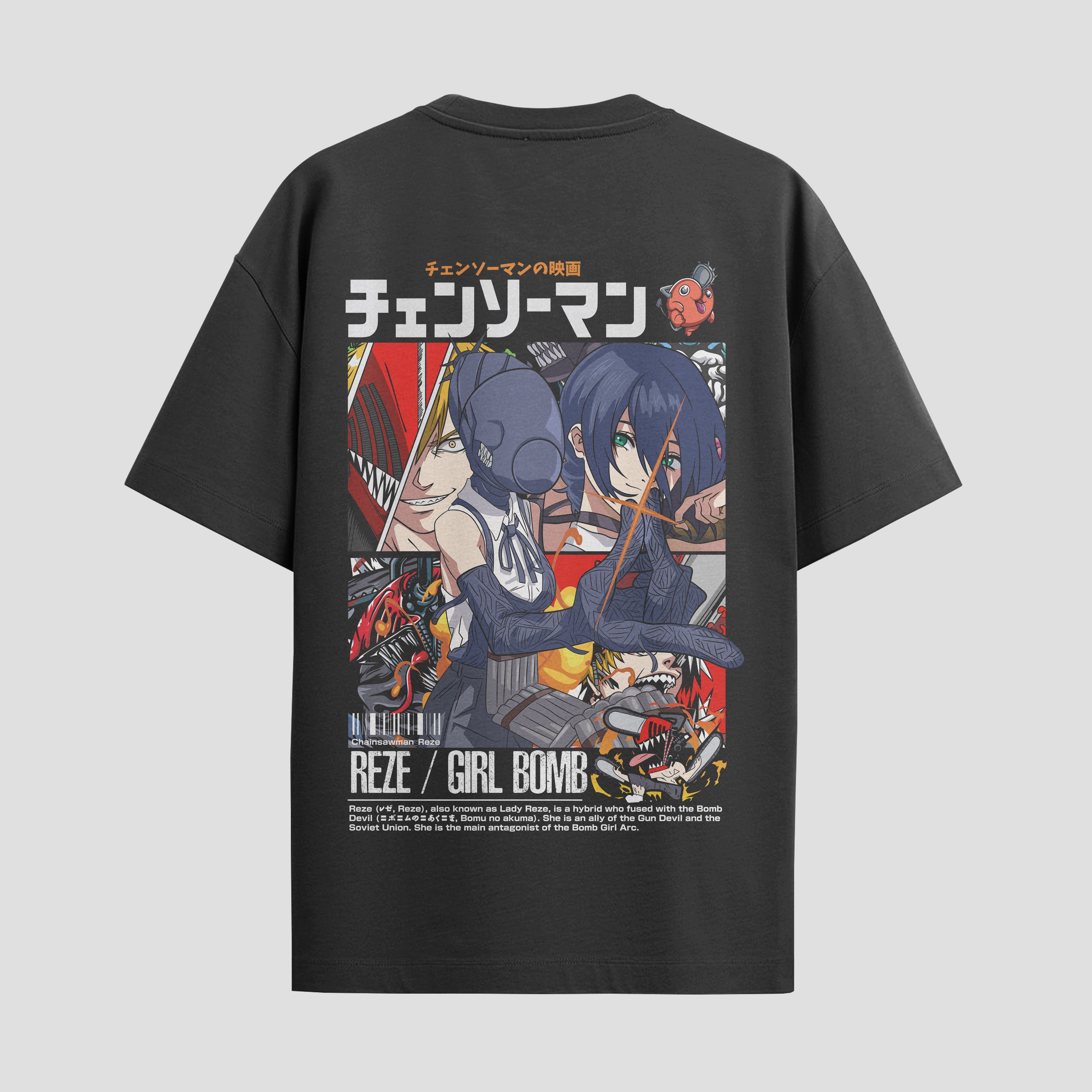 Playera urbana de anime y gaming ExtraLife MX, corte Standard Fit unisex ligero y transpirable en color Deep Black y Pure White, ropa de uso diario para gym y casual.