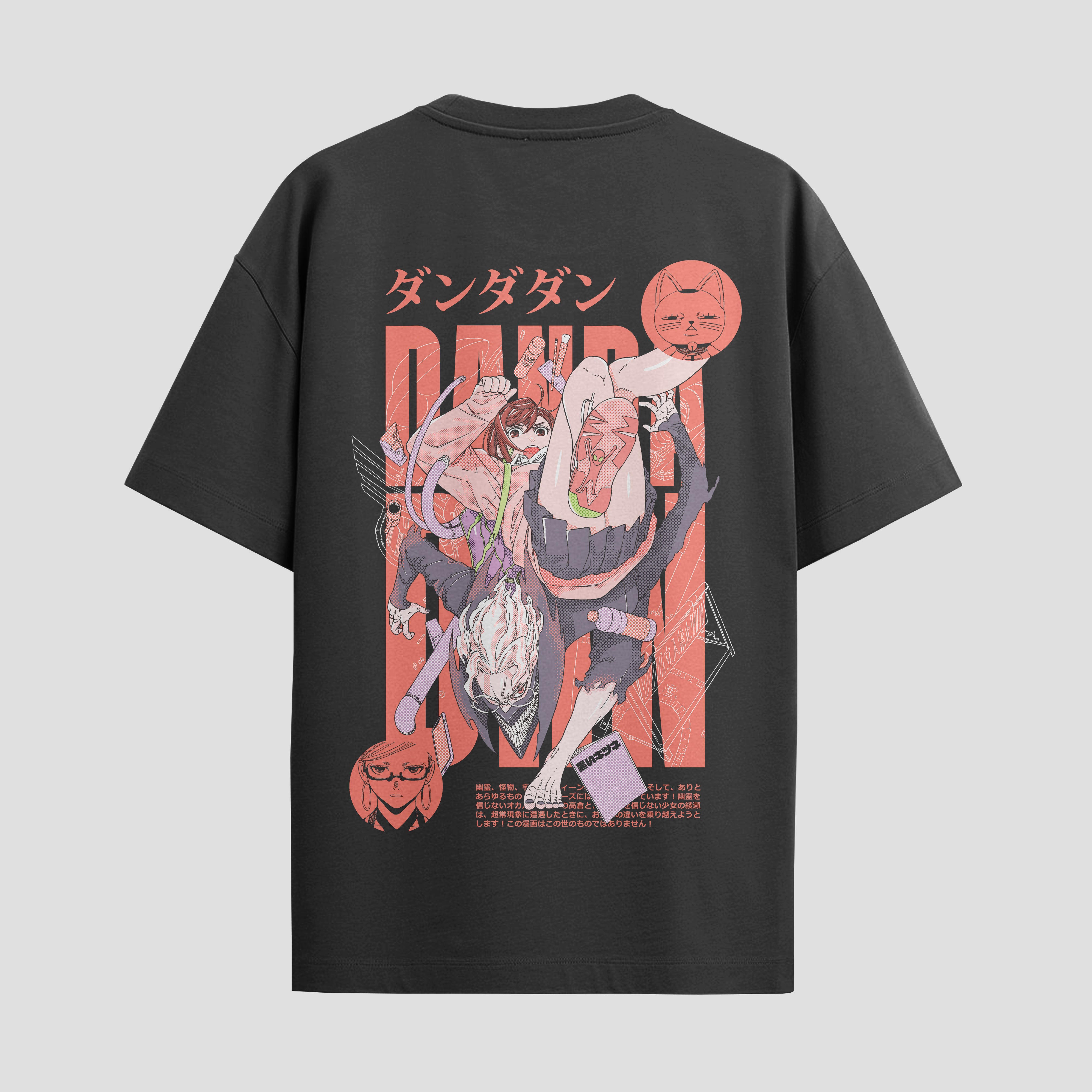 Playera urbana de anime y gaming ExtraLife MX, corte Standard Fit unisex ligero y transpirable en color Deep Black y Pure White, ropa de uso diario para gym y casual.