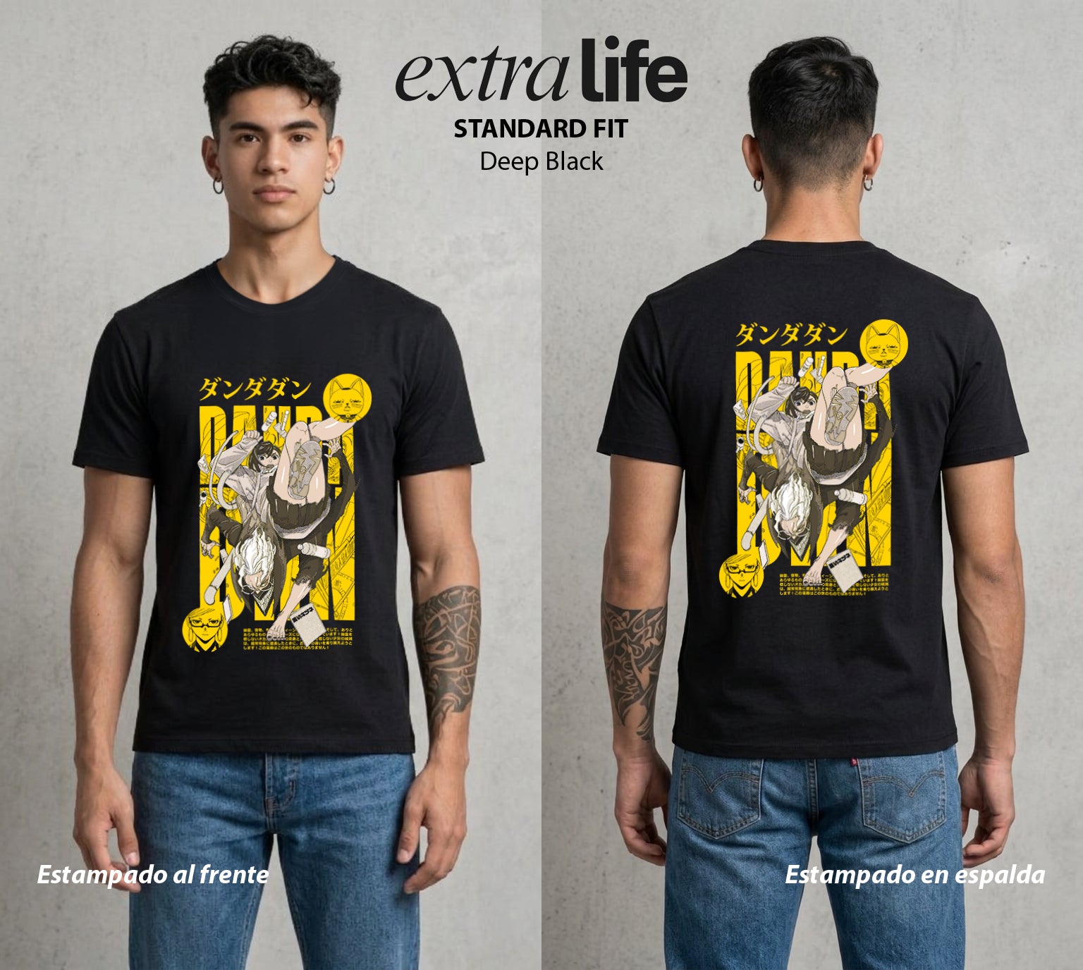 Lo Paranormal Cotidiano | Ritual Paranormal #04574 - Playera Standard Fit | Deep Black - Foto en modelo