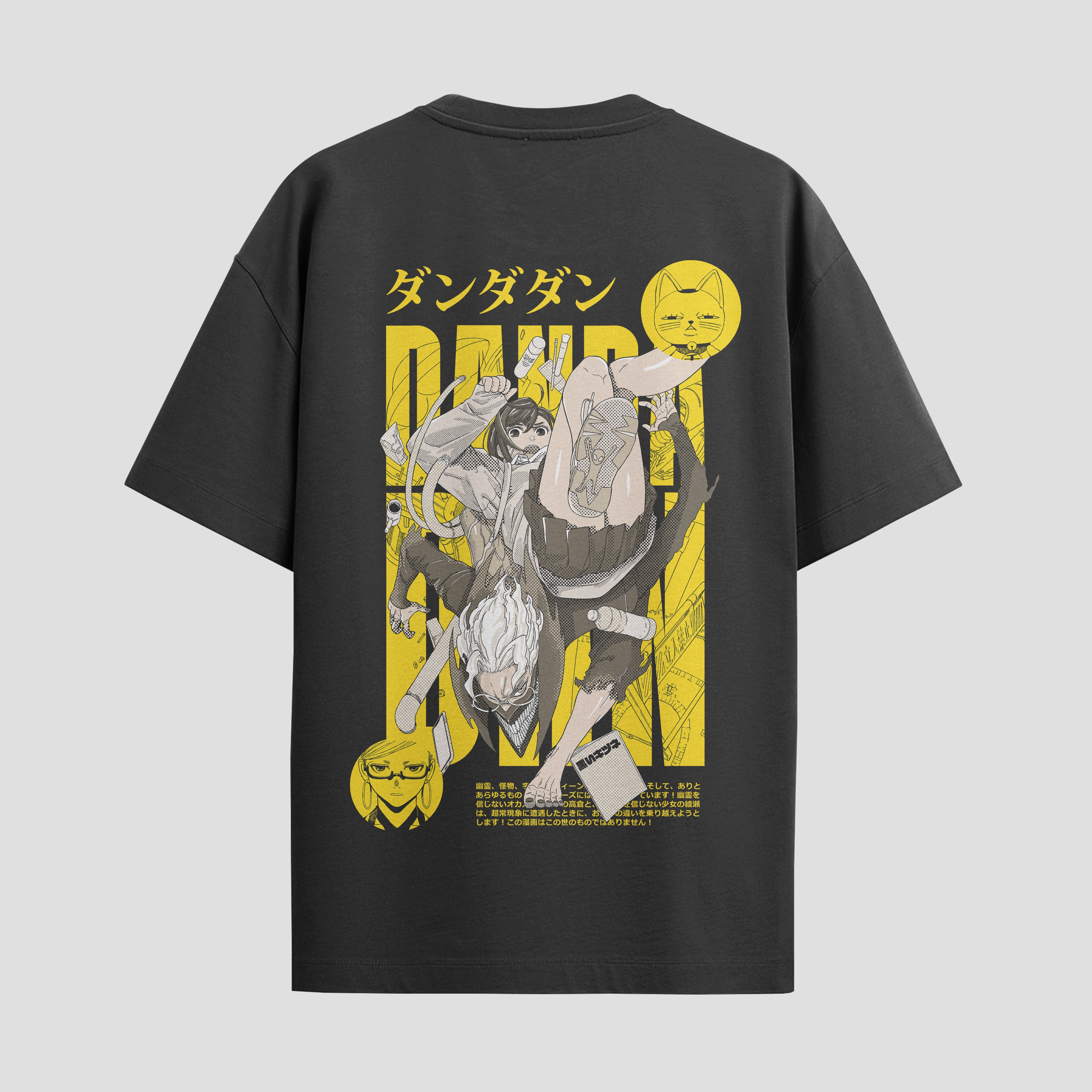 Playera urbana de anime y gaming ExtraLife MX, corte Standard Fit unisex ligero y transpirable en color Deep Black y Pure White, ropa de uso diario para gym y casual.