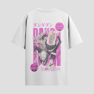 Playera urbana de anime y gaming ExtraLife MX, corte Standard Fit unisex ligero y transpirable en color Deep Black y Pure White, ropa de uso diario para gym y casual.