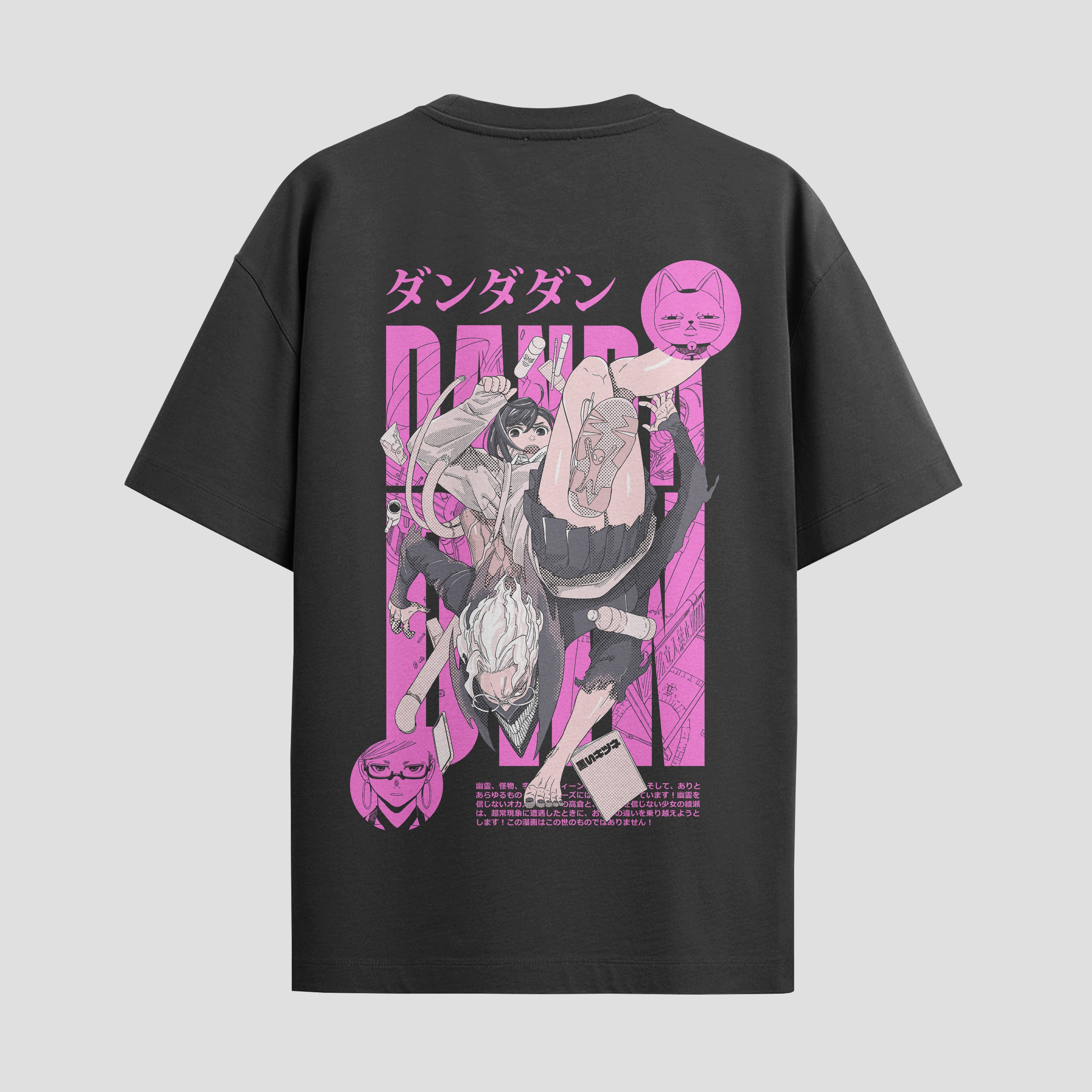 Playera urbana de anime y gaming ExtraLife MX, corte Standard Fit unisex ligero y transpirable en color Deep Black y Pure White, ropa de uso diario para gym y casual.