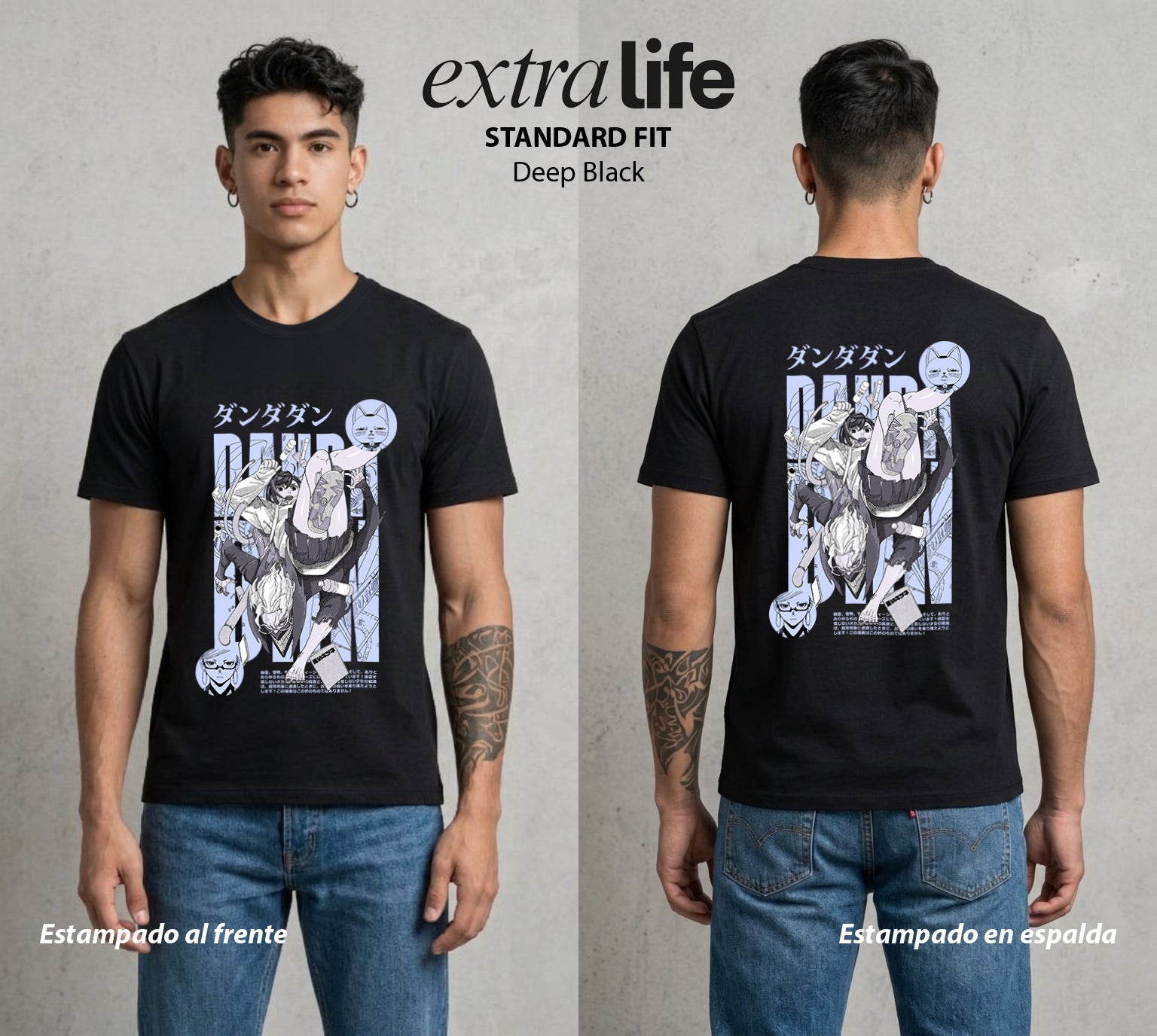 Lo Paranormal Cotidiano | El Amor Paranormal #04580 - Playera Standard Fit | Deep Black - Foto en modelo