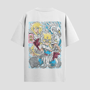 Playera urbana de anime y gaming ExtraLife MX, corte Standard Fit unisex ligero y transpirable en color Deep Black y Pure White, ropa de uso diario para gym y casual.