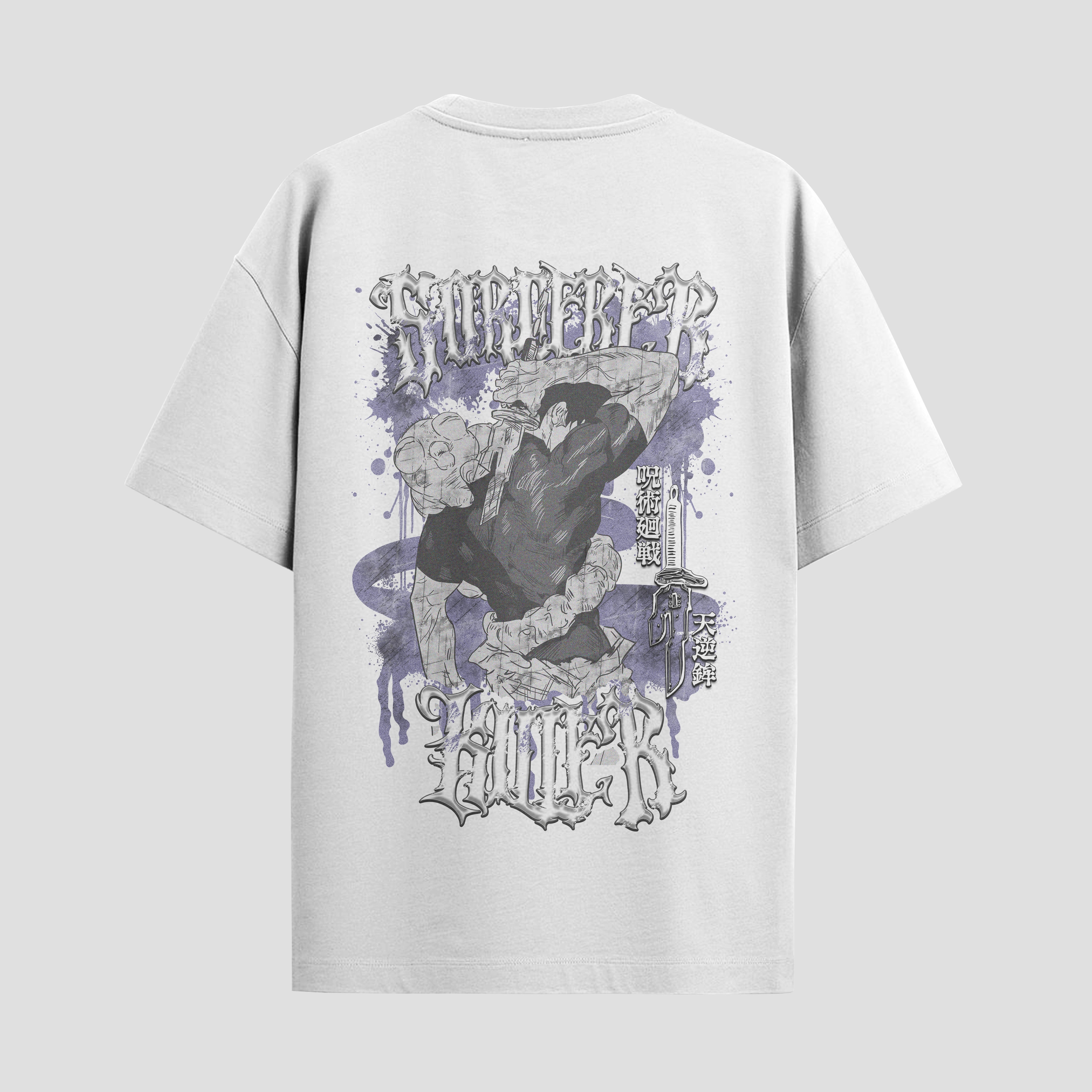 Playera urbana de anime y gaming ExtraLife MX, corte Standard Fit unisex ligero y transpirable en color Deep Black y Pure White, ropa de uso diario para gym y casual.