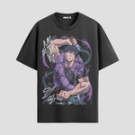 Playera urbana de anime y gaming ExtraLife MX, corte Standard Fit unisex ligero y transpirable en color Deep Black y Pure White, ropa de uso diario para gym y casual.