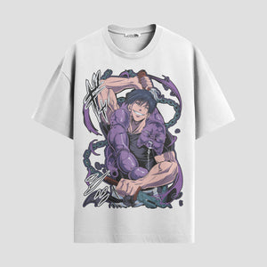 Playera urbana de anime y gaming ExtraLife MX, corte Standard Fit unisex ligero y transpirable en color Deep Black y Pure White, ropa de uso diario para gym y casual.