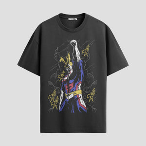 Playera urbana de anime y gaming ExtraLife MX, corte Standard Fit unisex ligero y transpirable en color Deep Black y Pure White, ropa de uso diario para gym y casual.
