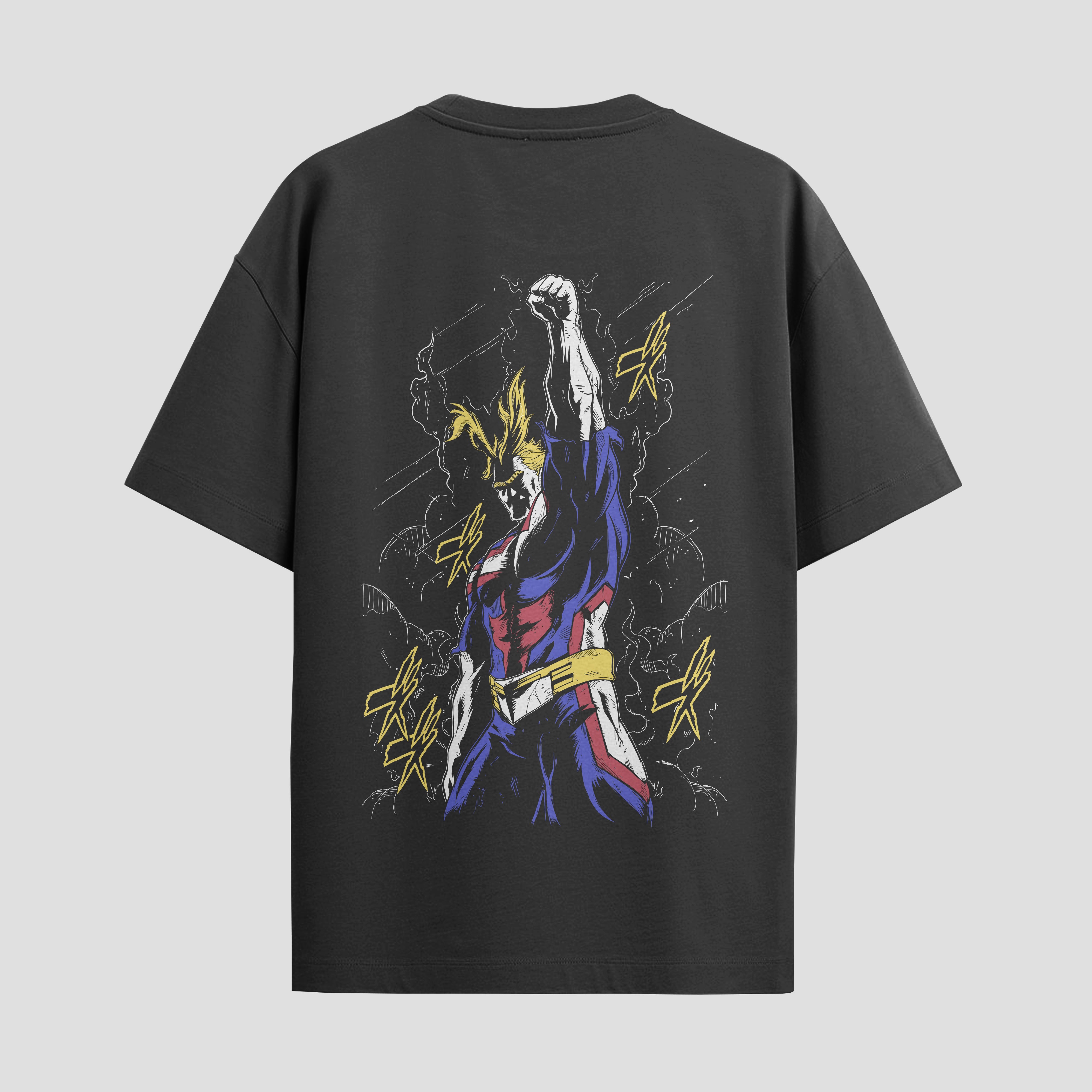 Playera urbana de anime y gaming ExtraLife MX, corte Standard Fit unisex ligero y transpirable en color Deep Black y Pure White, ropa de uso diario para gym y casual.