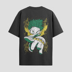 Playera urbana de anime y gaming ExtraLife MX, corte Standard Fit unisex ligero y transpirable en color Deep Black y Pure White, ropa de uso diario para gym y casual.