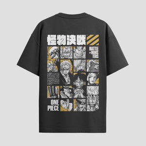 Playera urbana de anime y gaming ExtraLife MX, corte Standard Fit unisex ligero y transpirable en color Deep Black y Pure White, ropa de uso diario para gym y casual.