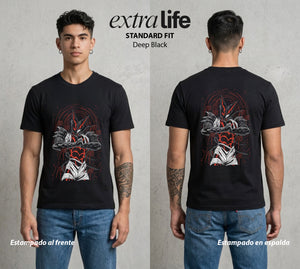 El Heroe por Hobby | Bestia Cósmica #04624 - Playera Standard Fit | Deep Black - Foto en modelo