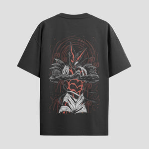 Playera urbana de anime y gaming ExtraLife MX, corte Standard Fit unisex ligero y transpirable en color Deep Black y Pure White, ropa de uso diario para gym y casual.