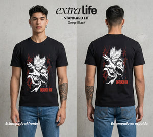 El Heroe por Hobby | Depredador Absoluto #04625 - Playera Standard Fit | Deep Black - Foto en modelo