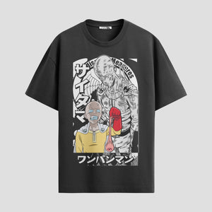 Playera urbana de anime y gaming ExtraLife MX, corte Standard Fit unisex ligero y transpirable en color Deep Black y Pure White, ropa de uso diario para gym y casual.