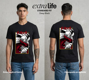El Heroe por Hobby | Héroe por Hobby #04634 - Playera Standard Fit | Deep Black - Foto en modelo