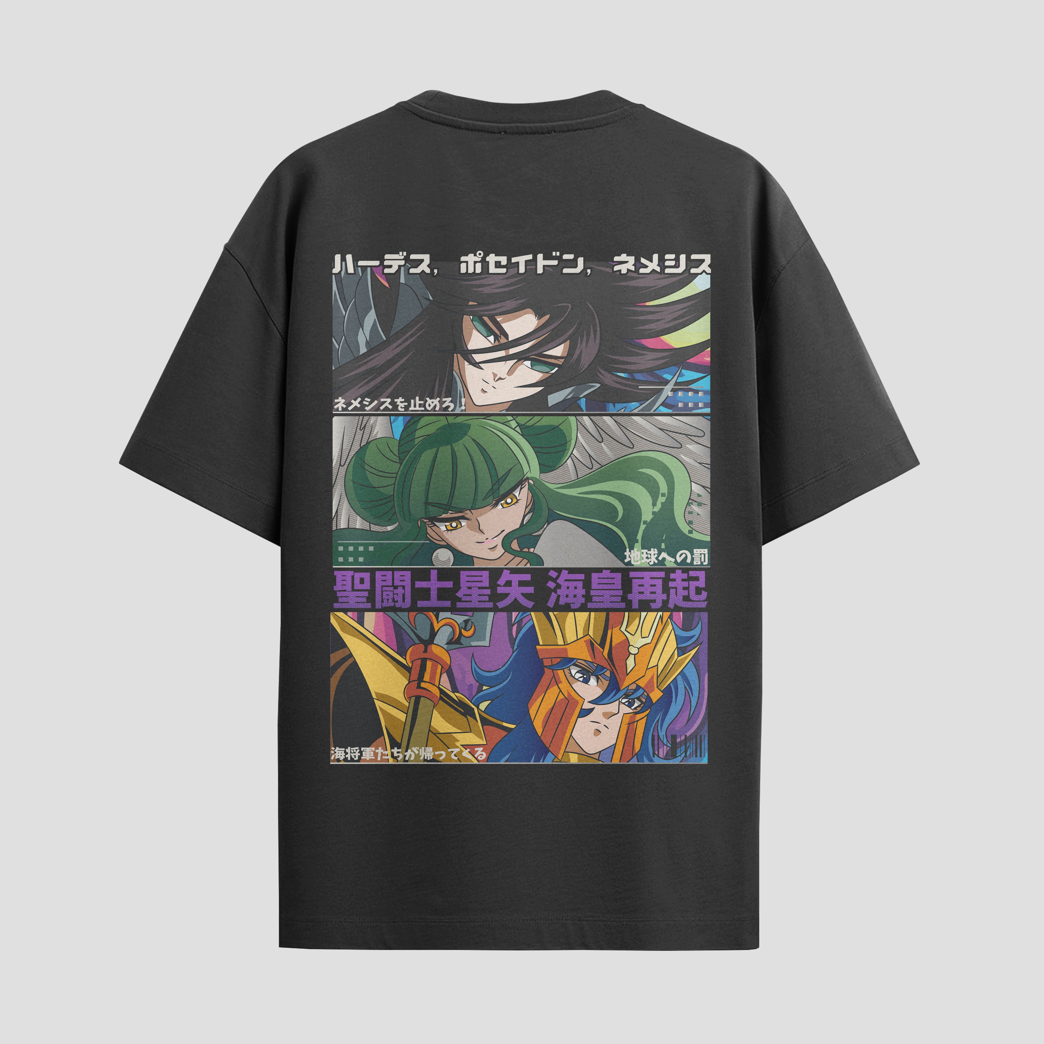 Playera urbana de anime y gaming ExtraLife MX, corte Standard Fit unisex ligero y transpirable en color Deep Black y Pure White, ropa de uso diario para gym y casual.