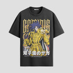 Playera urbana de anime y gaming ExtraLife MX, corte Standard Fit unisex ligero y transpirable en color Deep Black y Pure White, ropa de uso diario para gym y casual.