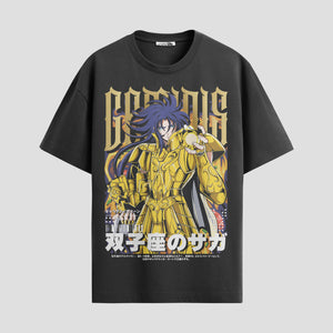 Playera urbana de anime y gaming ExtraLife MX, corte Standard Fit unisex ligero y transpirable en color Deep Black y Pure White, ropa de uso diario para gym y casual.