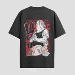 Playera urbana de anime y gaming ExtraLife MX, corte Standard Fit unisex ligero y transpirable en color Deep Black y Pure White, ropa de uso diario para gym y casual.