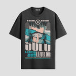 Playera urbana de anime y gaming ExtraLife MX, corte Standard Fit unisex ligero y transpirable en color Deep Black y Pure White, ropa de uso diario para gym y casual.
