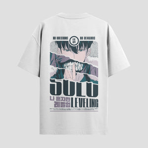 Playera urbana de anime y gaming ExtraLife MX, corte Standard Fit unisex ligero y transpirable en color Deep Black y Pure White, ropa de uso diario para gym y casual.