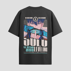 Playera urbana de anime y gaming ExtraLife MX, corte Standard Fit unisex ligero y transpirable en color Deep Black y Pure White, ropa de uso diario para gym y casual.