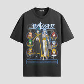 Playera urbana de anime y gaming ExtraLife MX, corte Standard Fit unisex ligero y transpirable en color Deep Black y Pure White, ropa de uso diario para gym y casual.