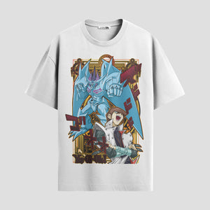 Playera urbana de anime y gaming ExtraLife MX, corte Standard Fit unisex ligero y transpirable en color Deep Black y Pure White, ropa de uso diario para gym y casual.