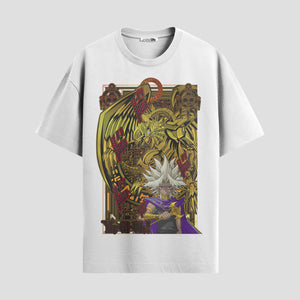 Playera urbana de anime y gaming ExtraLife MX, corte Standard Fit unisex ligero y transpirable en color Deep Black y Pure White, ropa de uso diario para gym y casual.