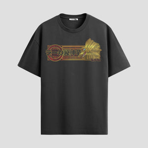 Playera urbana de anime y gaming ExtraLife MX, corte Standard Fit unisex ligero y transpirable en color Deep Black y Pure White, ropa de uso diario para gym y casual.