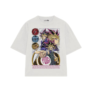 Playera streetwear premium de anime y gaming ExtraLife MX, corte oversized drop shoulder ligero y fresco en color Deep Black y Off-White, moda urbana mexicana de culto.