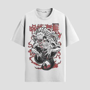 Playera urbana de anime y gaming ExtraLife MX, corte Standard Fit unisex ligero y transpirable en color Deep Black y Pure White, ropa de uso diario para gym y casual.