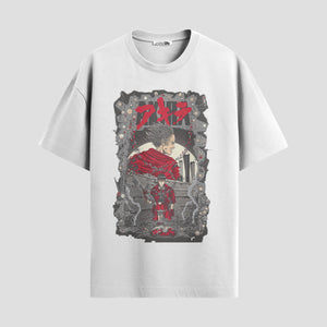 Playera urbana de anime y gaming ExtraLife MX, corte Standard Fit unisex ligero y transpirable en color Deep Black y Pure White, ropa de uso diario para gym y casual.