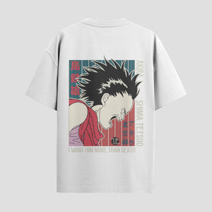 Playera urbana de anime y gaming ExtraLife MX, corte Standard Fit unisex ligero y transpirable en color Deep Black y Pure White, ropa de uso diario para gym y casual.