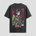 Playera urbana de anime y gaming ExtraLife MX, corte Standard Fit unisex ligero y transpirable en color Deep Black y Pure White, ropa de uso diario para gym y casual.