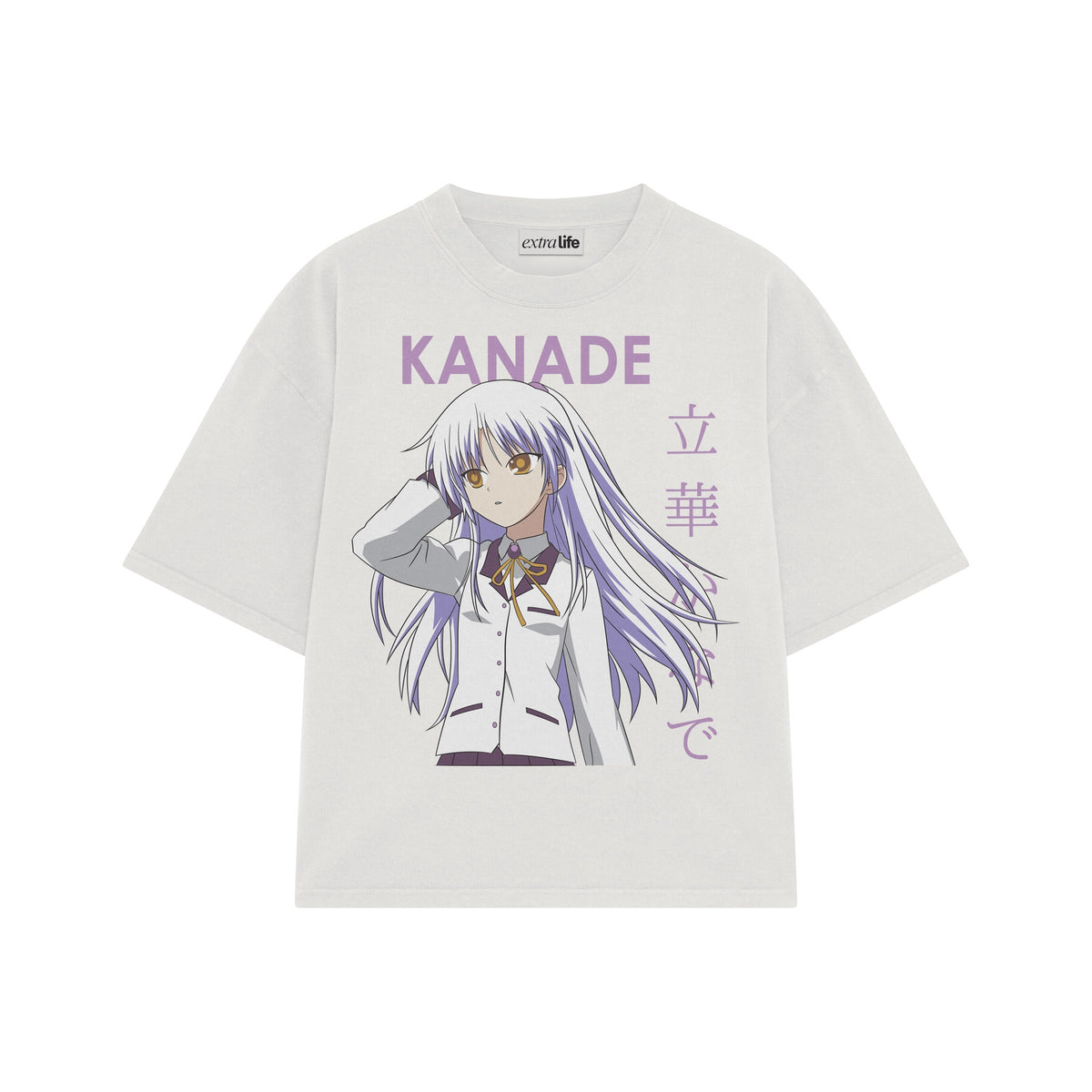 Playera streetwear premium de anime y gaming ExtraLife MX, corte oversized drop shoulder ligero y fresco en color Deep Black y Off-White, moda urbana mexicana de culto.