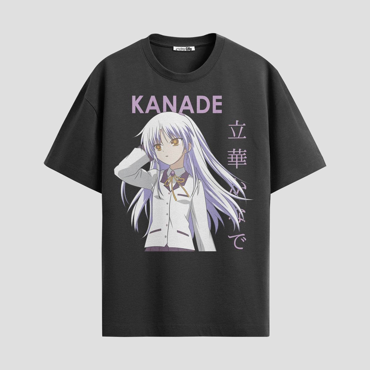 Playera urbana de anime y gaming ExtraLife MX, corte Classic Premium unisex ligero y transpirable en color Deep Black y Pure White, ropa de uso diario para gym y casual.
