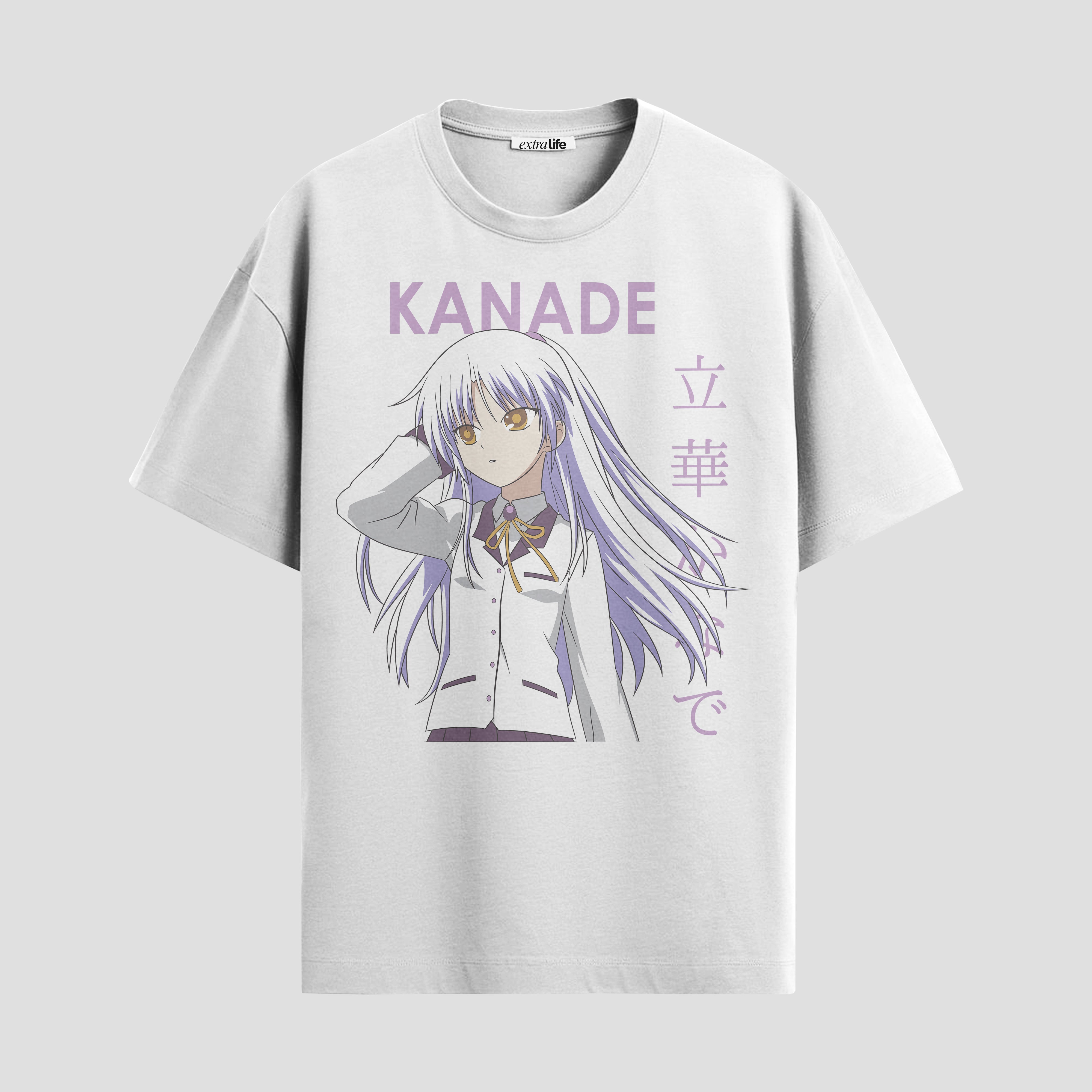 Playera urbana de anime y gaming ExtraLife MX, corte Standard Fit unisex ligero y transpirable en color Deep Black y Pure White, ropa de uso diario para gym y casual.
