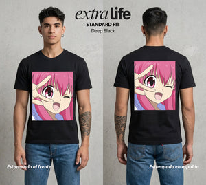 Después de la Vida | Vida en el Umbral #04714 - Playera Standard Fit | Deep Black - Foto en modelo