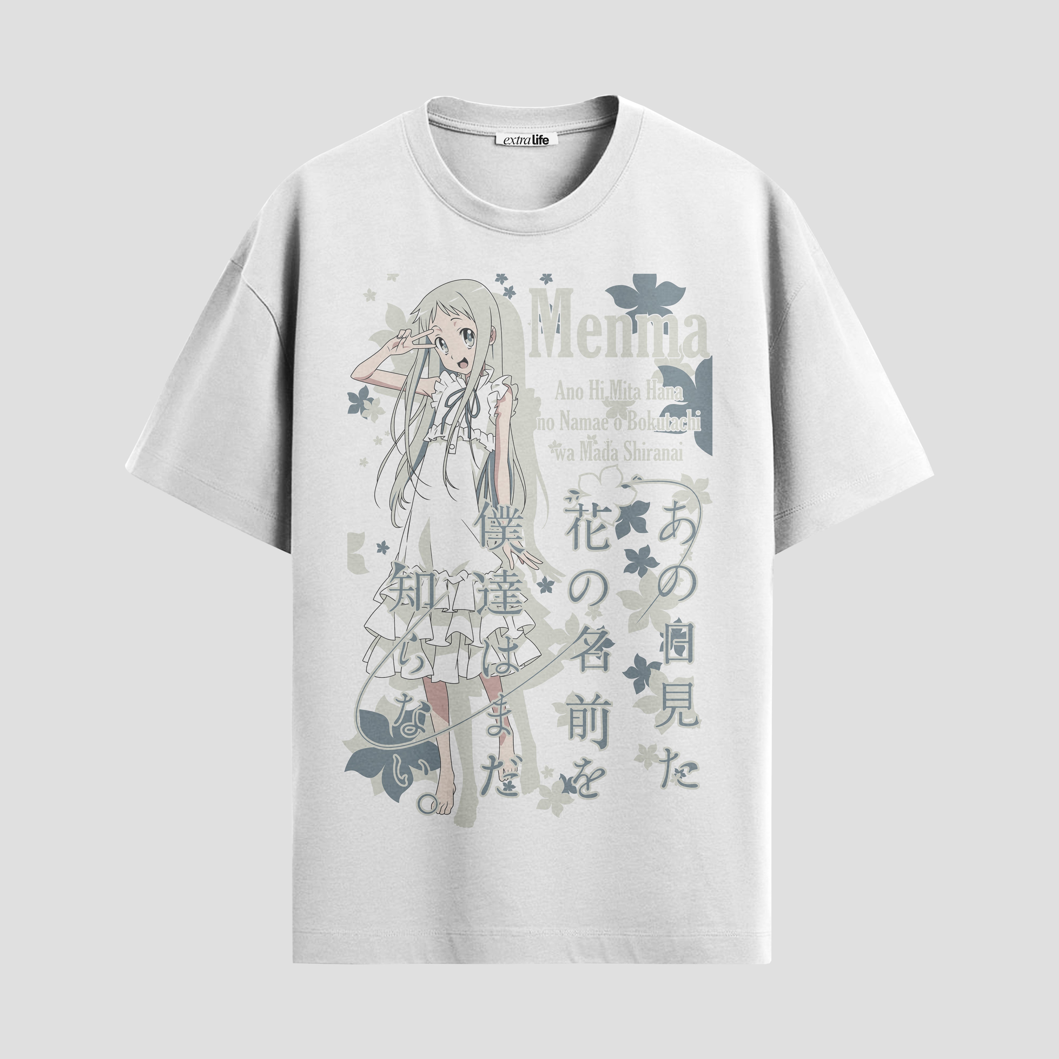 Playera urbana de anime y gaming ExtraLife MX, corte Standard Fit unisex ligero y transpirable en color Deep Black y Pure White, ropa de uso diario para gym y casual.