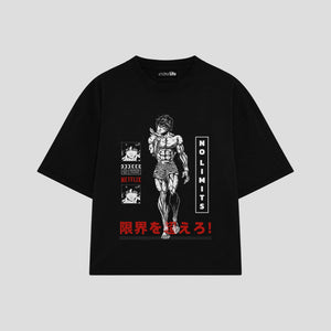 Playera streetwear premium de anime y gaming ExtraLife MX, corte oversized drop shoulder ligero y fresco en color Deep Black y Off-White, moda urbana mexicana de culto.