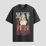 Playera urbana de anime y gaming ExtraLife MX, corte Standard Fit unisex ligero y transpirable en color Deep Black y Pure White, ropa de uso diario para gym y casual.